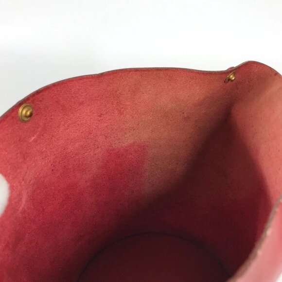 HERMES Pouch Bag-in-Bag Interior accessory case Leather Red - Picture 9 of 12